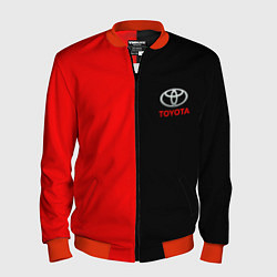 Мужской бомбер Toyota car красно чёрный