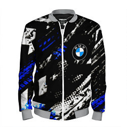 Бомбер мужской BMW stripes color auto sport, цвет: 3D-меланж