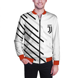 Бомбер мужской Juventus sport geometry, цвет: 3D-красный — фото 2