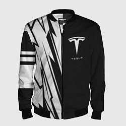 Бомбер мужской Tesla - carbon texture, цвет: 3D-черный