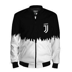 Мужской бомбер Juventus белый огонь текстура