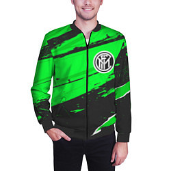 Бомбер мужской Inter sport green, цвет: 3D-черный — фото 2