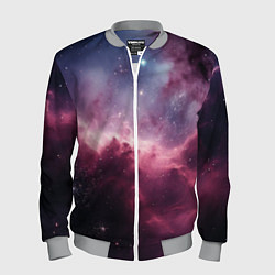 Бомбер мужской Абстрактный космос фантастика, цвет: 3D-меланж