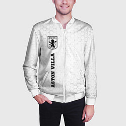 Бомбер мужской Aston Villa sport на светлом фоне по-вертикали, цвет: 3D-белый — фото 2