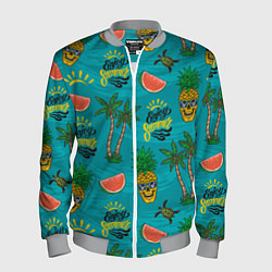 Мужской бомбер Enjoy summer pattern - pineapple