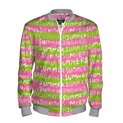 Бомбер мужской Summer pattern, цвет: 3D-меланж