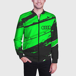 Бомбер мужской Audi sport green, цвет: 3D-черный — фото 2