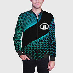 Бомбер мужской Great Wall electro hexagon, цвет: 3D-черный — фото 2