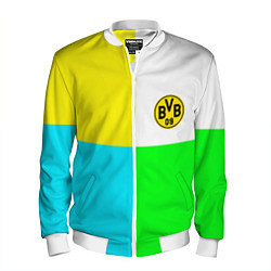 Бомбер мужской Borussia color cport, цвет: 3D-белый