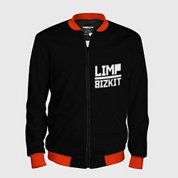 Бомбер мужской Lim Bizkit logo, цвет: 3D-красный