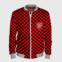 Бомбер мужской Arsenal текстура клетка, цвет: 3D-меланж