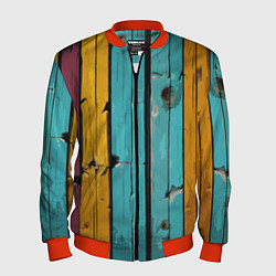 Мужской бомбер Цветные доски