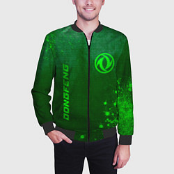 Бомбер мужской Dongfeng - green gradient вертикально, цвет: 3D-черный — фото 2