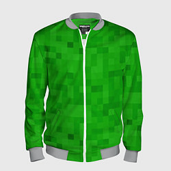 Бомбер мужской Крипер персонаж текстура, цвет: 3D-меланж