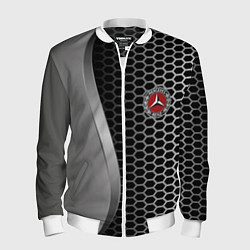 Бомбер мужской Mercedes металическая сетка, цвет: 3D-белый