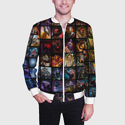 Бомбер мужской Dota 2 - все персонажи, цвет: 3D-белый — фото 2