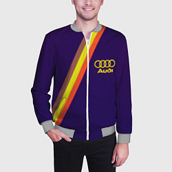 Бомбер мужской AUDI line sport, цвет: 3D-меланж — фото 2