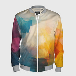 Мужской бомбер Живопись мазками
