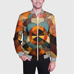 Бомбер мужской Винтажная мозайка, цвет: 3D-меланж — фото 2
