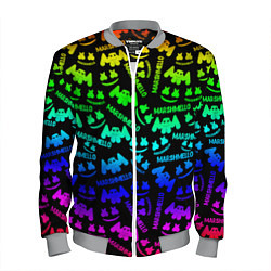 Мужской бомбер Marshmello neon steel pattern