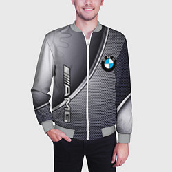 Бомбер мужской BMW metalic auto metal, цвет: 3D-меланж — фото 2