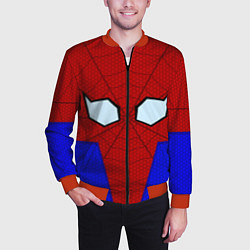 Бомбер мужской Spider-Man - eyes, цвет: 3D-красный — фото 2