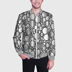 Бомбер мужской Зеркальная россыпь, цвет: 3D-меланж — фото 2