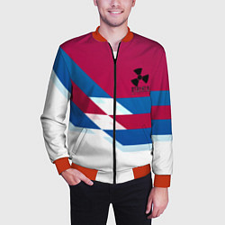 Бомбер мужской Stalker geometry, цвет: 3D-красный — фото 2