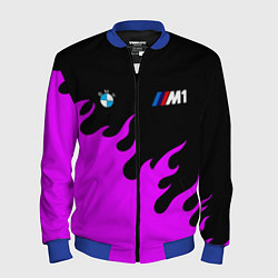 Бомбер мужской BMW flame, цвет: 3D-синий