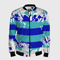 Бомбер мужской Капли краски, цвет: 3D-черный