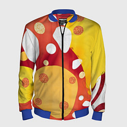 Бомбер мужской Теплая африканская абстракция, цвет: 3D-синий