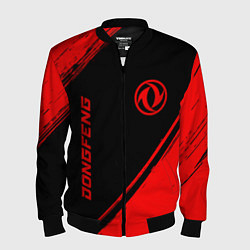 Бомбер мужской Dongfeng - red gradient вертикально, цвет: 3D-черный