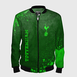 Бомбер мужской Tottenham - green gradient вертикально, цвет: 3D-черный