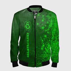 Мужской бомбер Galatasaray - green gradient по-вертикали
