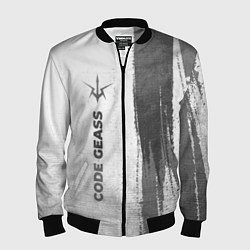 Мужской бомбер Code Geass - white gradient по-вертикали