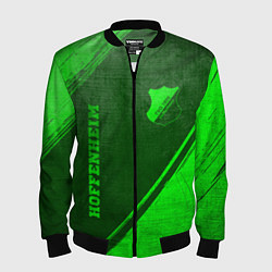 Бомбер мужской Hoffenheim - green gradient вертикально, цвет: 3D-черный
