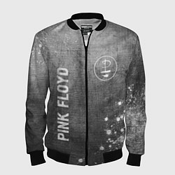 Бомбер мужской Pink Floyd - grey gradient вертикально, цвет: 3D-черный