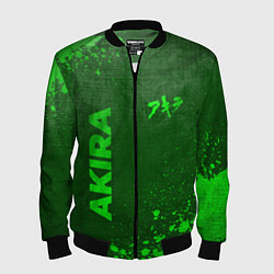 Бомбер мужской Akira - green gradient вертикально, цвет: 3D-черный