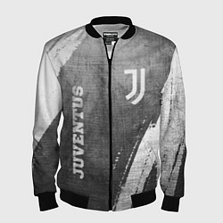 Мужской бомбер Juventus - grey gradient вертикально