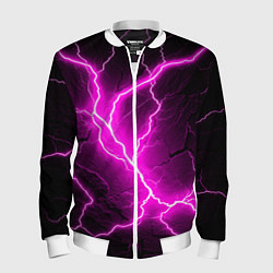 Бомбер мужской The color is pink and black, цвет: 3D-белый