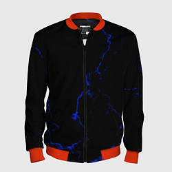 Мужской бомбер Color black blue