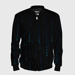 Бомбер мужской Color black blue, цвет: 3D-черный