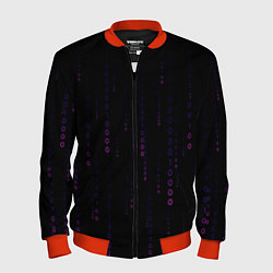 Мужской бомбер Color black pink
