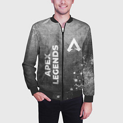 Бомбер мужской Apex Legends - grey gradient вертикально, цвет: 3D-черный — фото 2