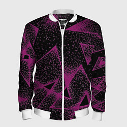 Бомбер мужской The triangle is pink, цвет: 3D-белый