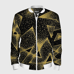 Мужской бомбер Triangle yellow with dots