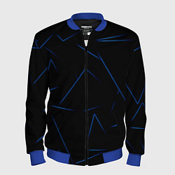 Мужской бомбер Color blue line
