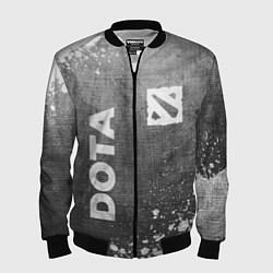 Бомбер мужской Dota - grey gradient вертикально, цвет: 3D-черный