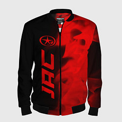 Бомбер мужской JAC - red gradient по-вертикали, цвет: 3D-черный