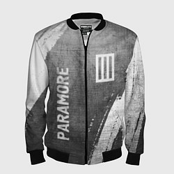 Мужской бомбер Paramore - grey gradient вертикально